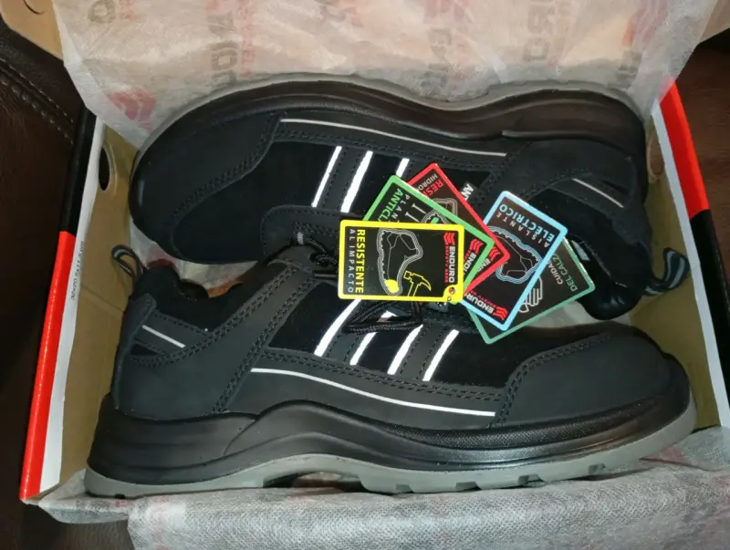 Zapatos de seguridad #42 Enduro negros resistentes - 3