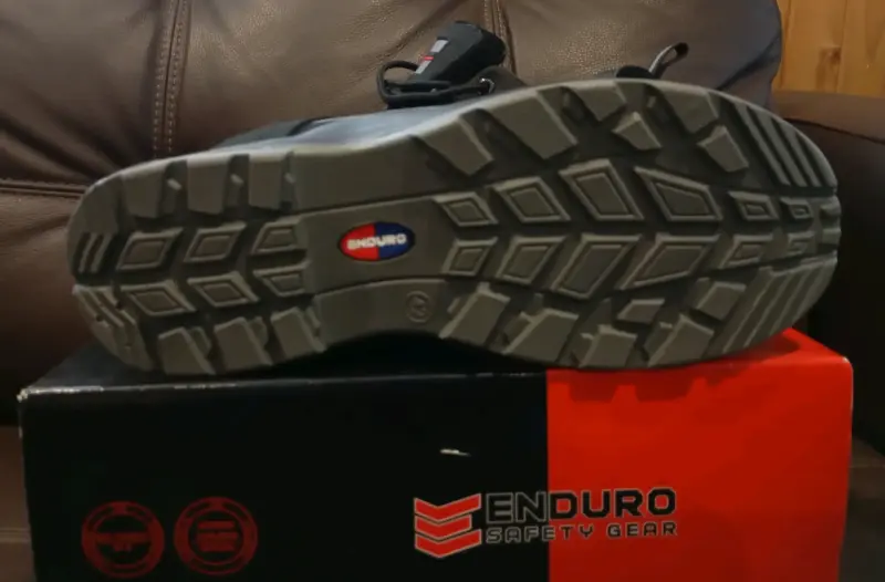 Zapatos de seguridad #42 Enduro negros resistentes - 4