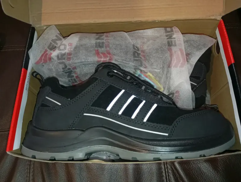 Zapatos de seguridad #42 Enduro negros resistentes - 6