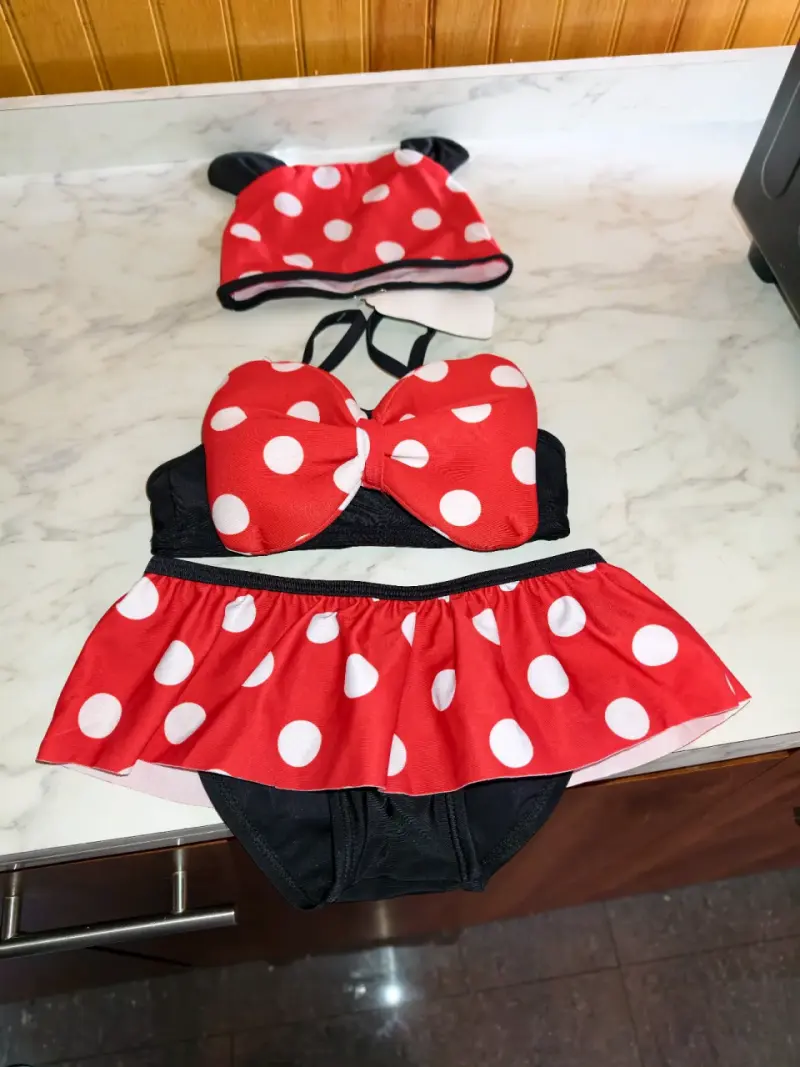 Traje de baño de Minnie Mouse para niña con lunare