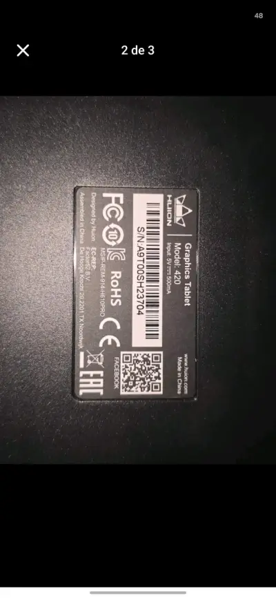 Tableta Gráfica Huion H420 con Lápiz USB - miniatura 2