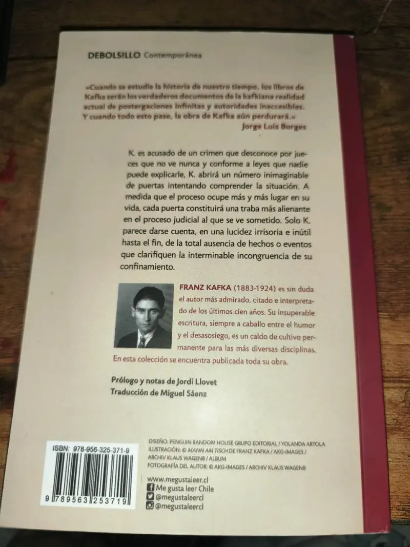 Libro 'El Proceso' de Franz Kafka, - 2