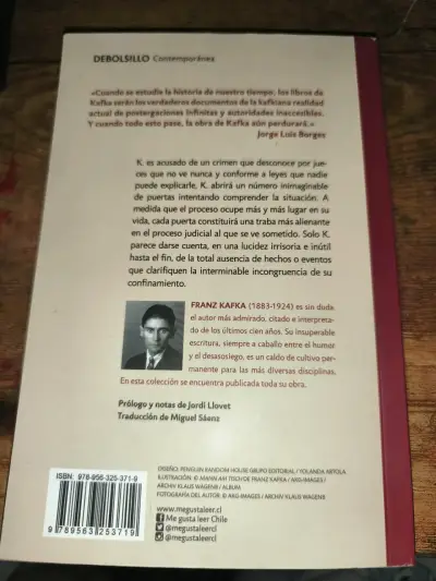 Libro 'El Proceso' de Franz Kafka, - miniatura 2