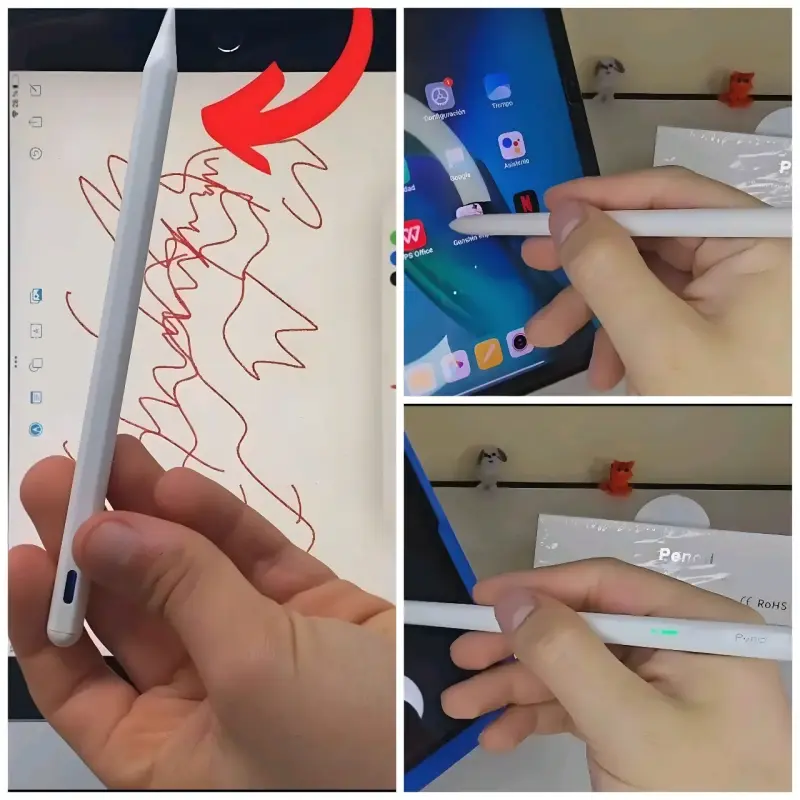 Lápiz táctil para ipad con carga USB tipo c