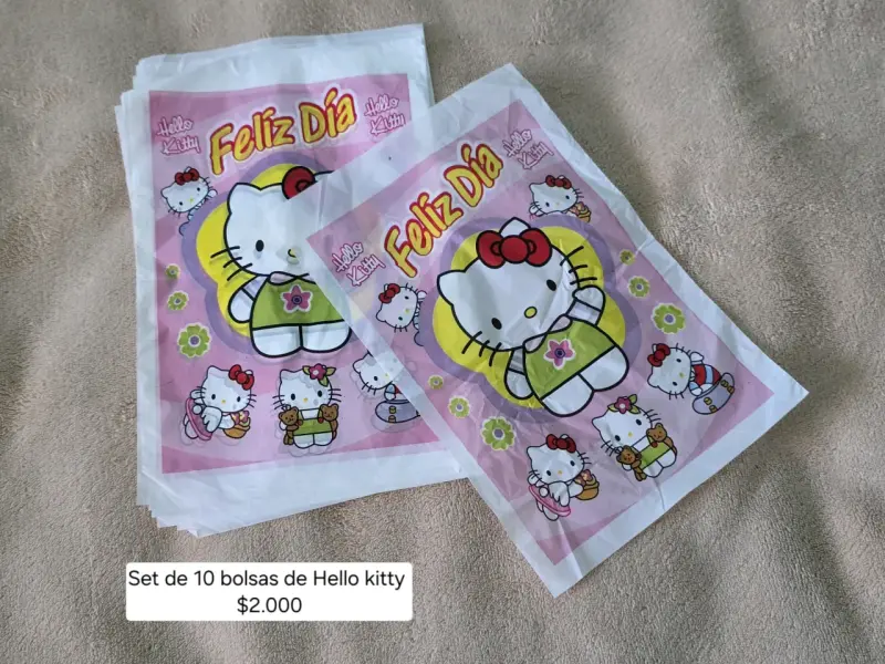 Set de 10 bolsas de Hello Kitty