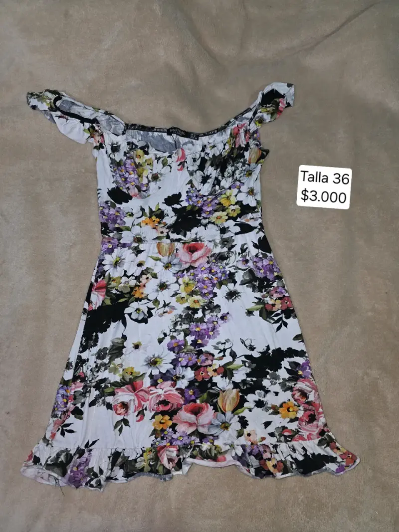 Vestido floral, talla 36