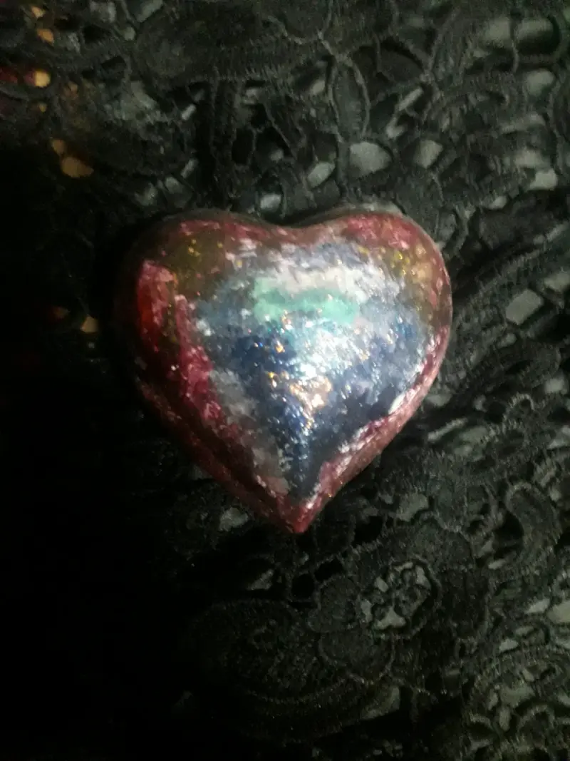 Ceniceros en forma de corazón pintada a mano - 3