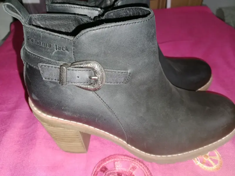 Botas de cuero para mujer talla 38 - 3