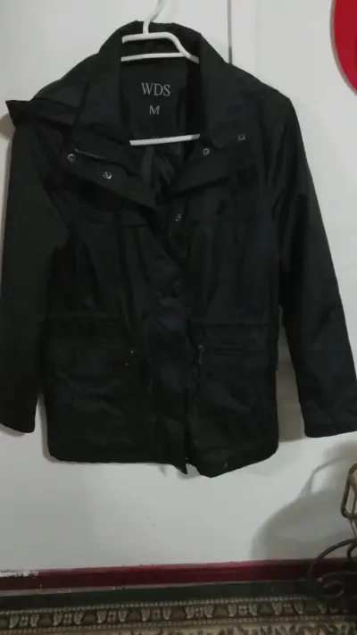 Chaqueta negra impermeable WDS talla M - miniatura 2