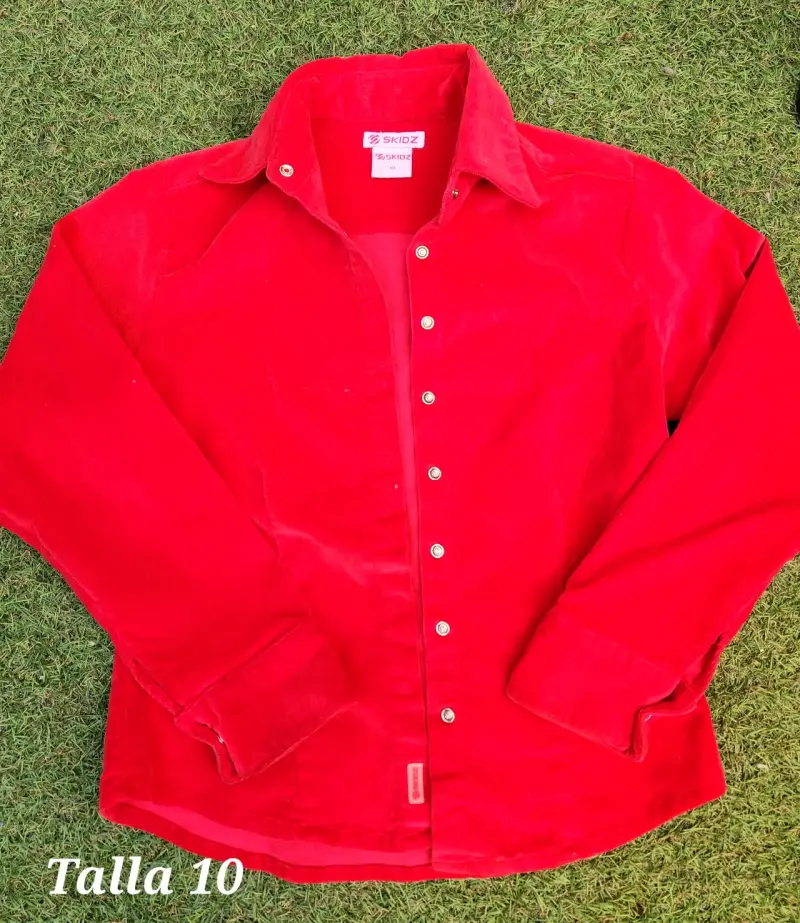 Camisa roja Skidz Talla 10