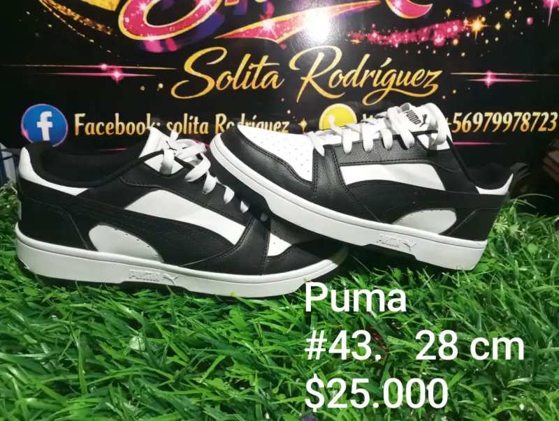 Zapatillas deportivas Puma blancas y negras talla 43