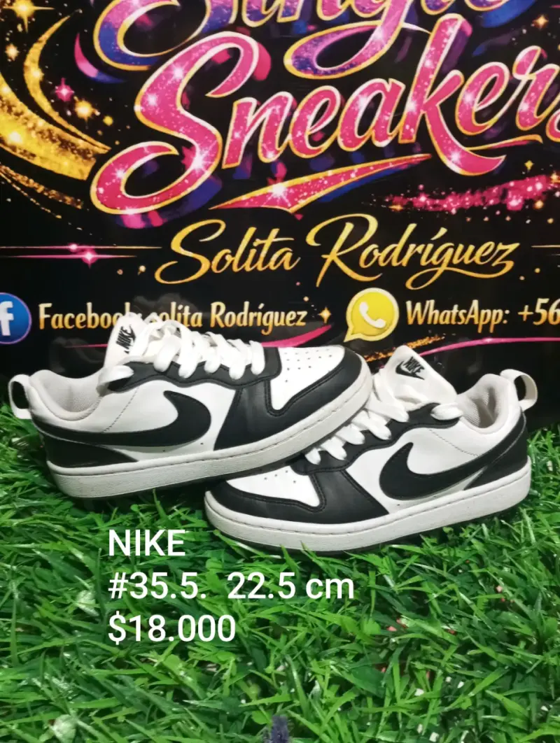 Zapatillas Nike blancas y negras talla 35.5