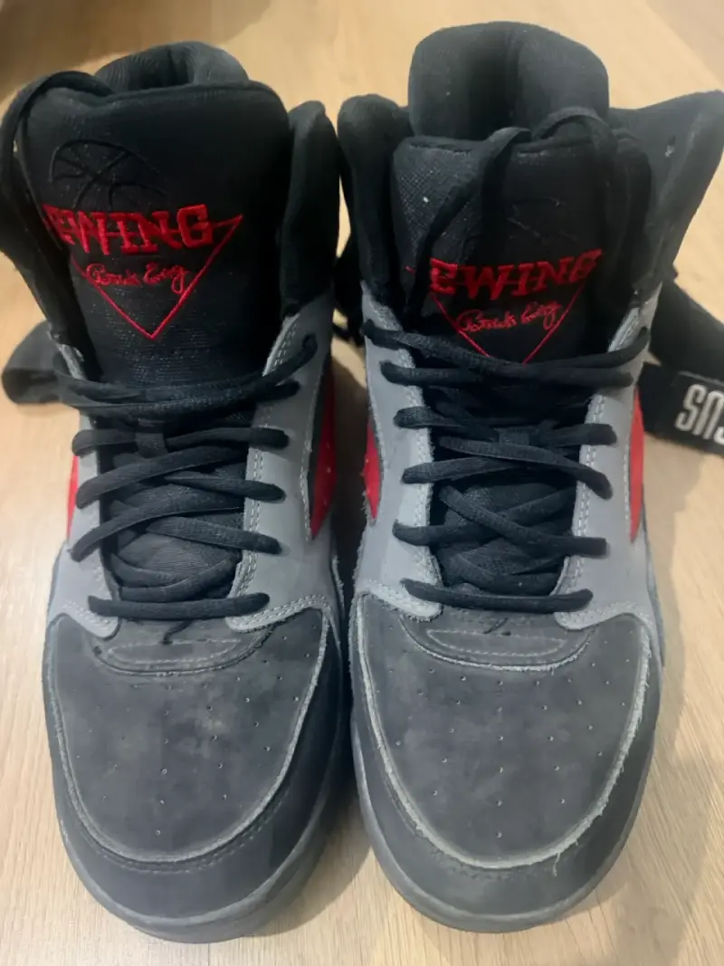 Zapatillas altas Ewing negras y rojas - 1