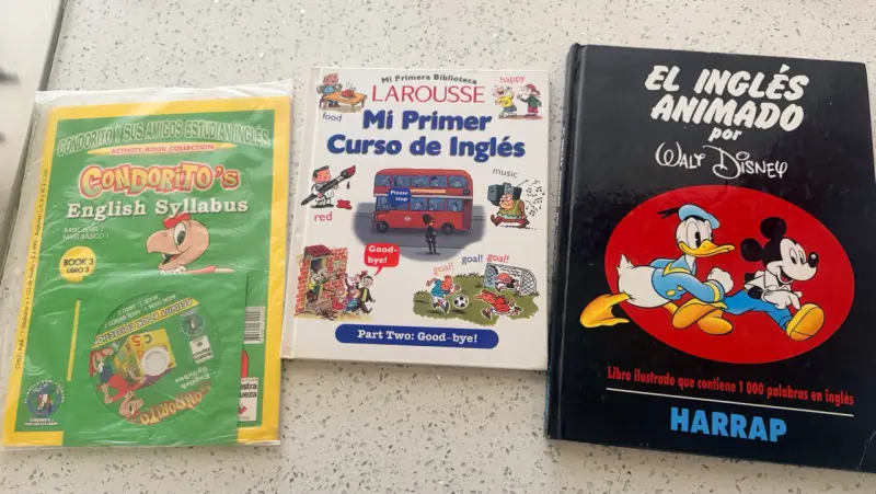 Set de libros para aprender inglés