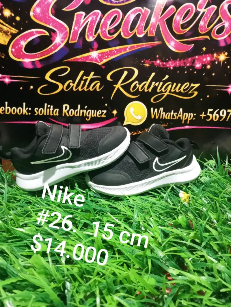Zapatillas Nike negras para niños talla 26
