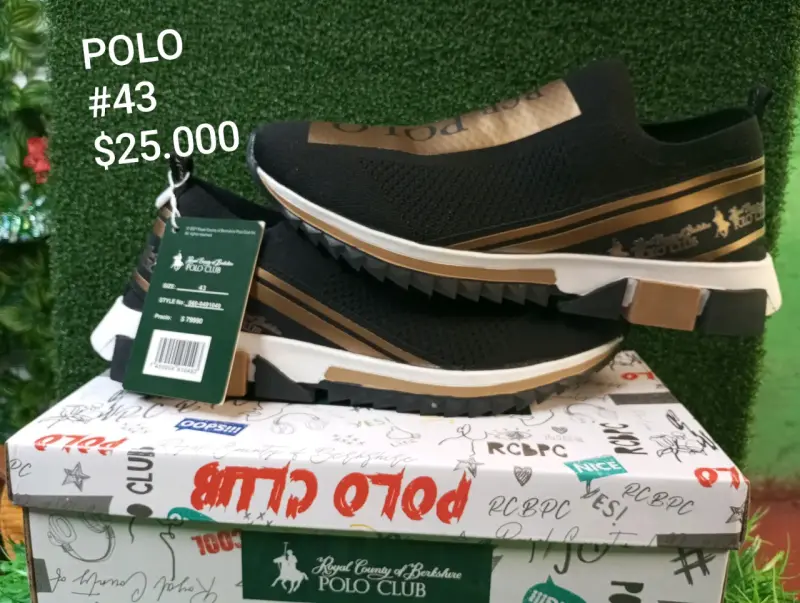 Zapatillas deportivas Polo Club negras talla 43
