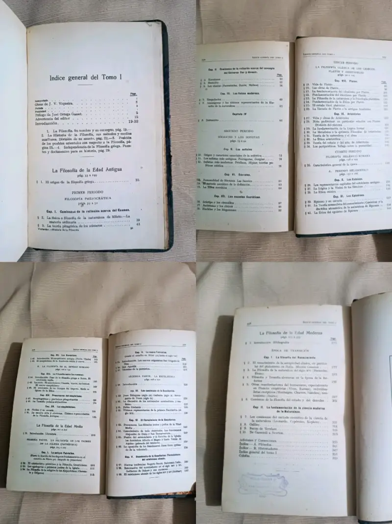 Antiguo Libro 'Historia de la Filosofía' año 1922 - 4