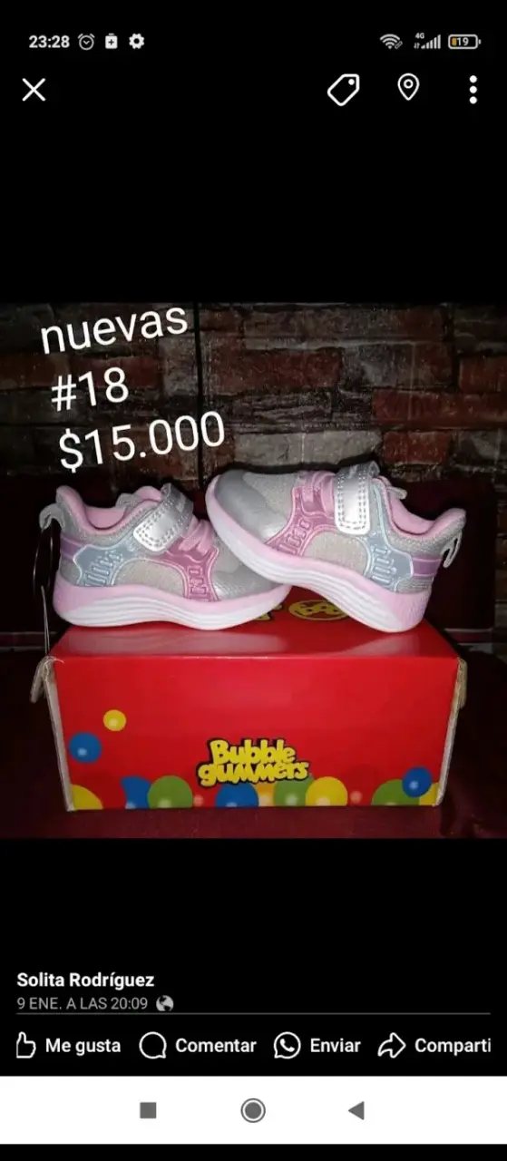 Zapatillas Bubble Gummers Niños Nuevas Talla 18 - 1
