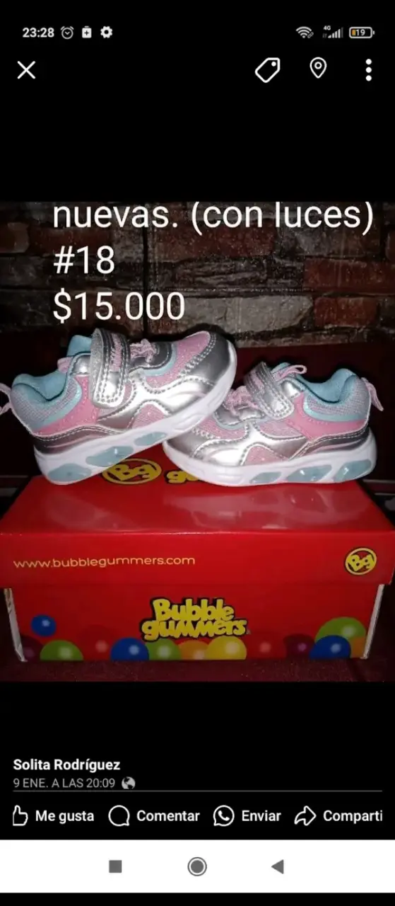 Zapatillas Bubble Gummers Niños Nuevas Talla 18 - 3