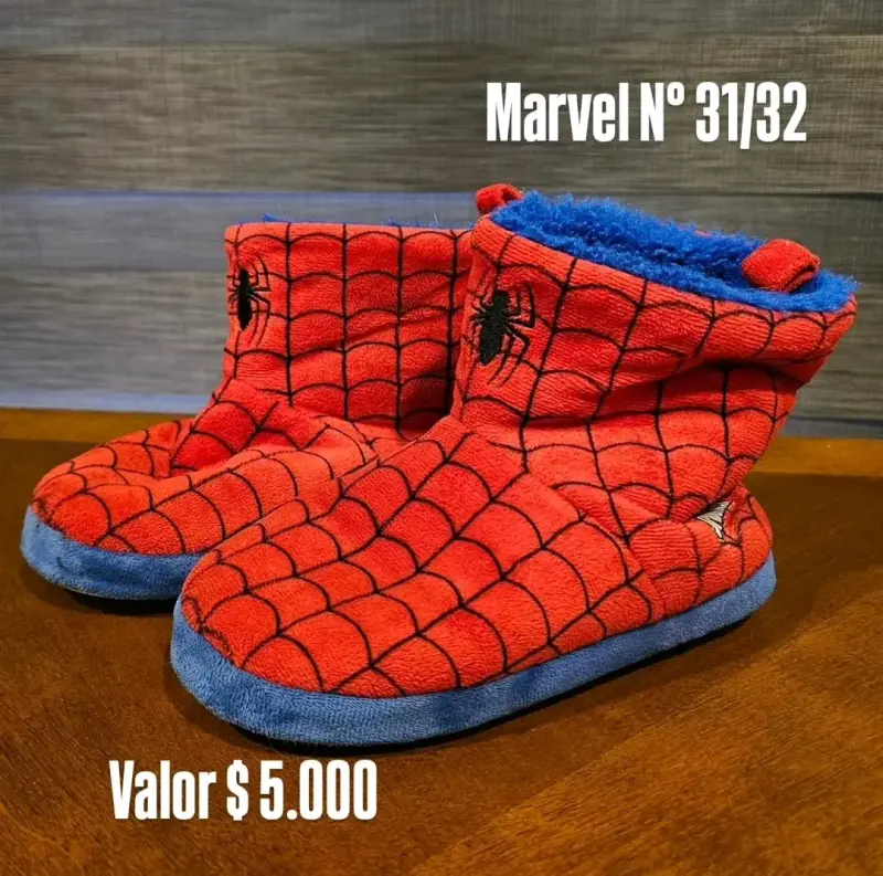 Pantuflas Marvel Spiderman Talla 31/32