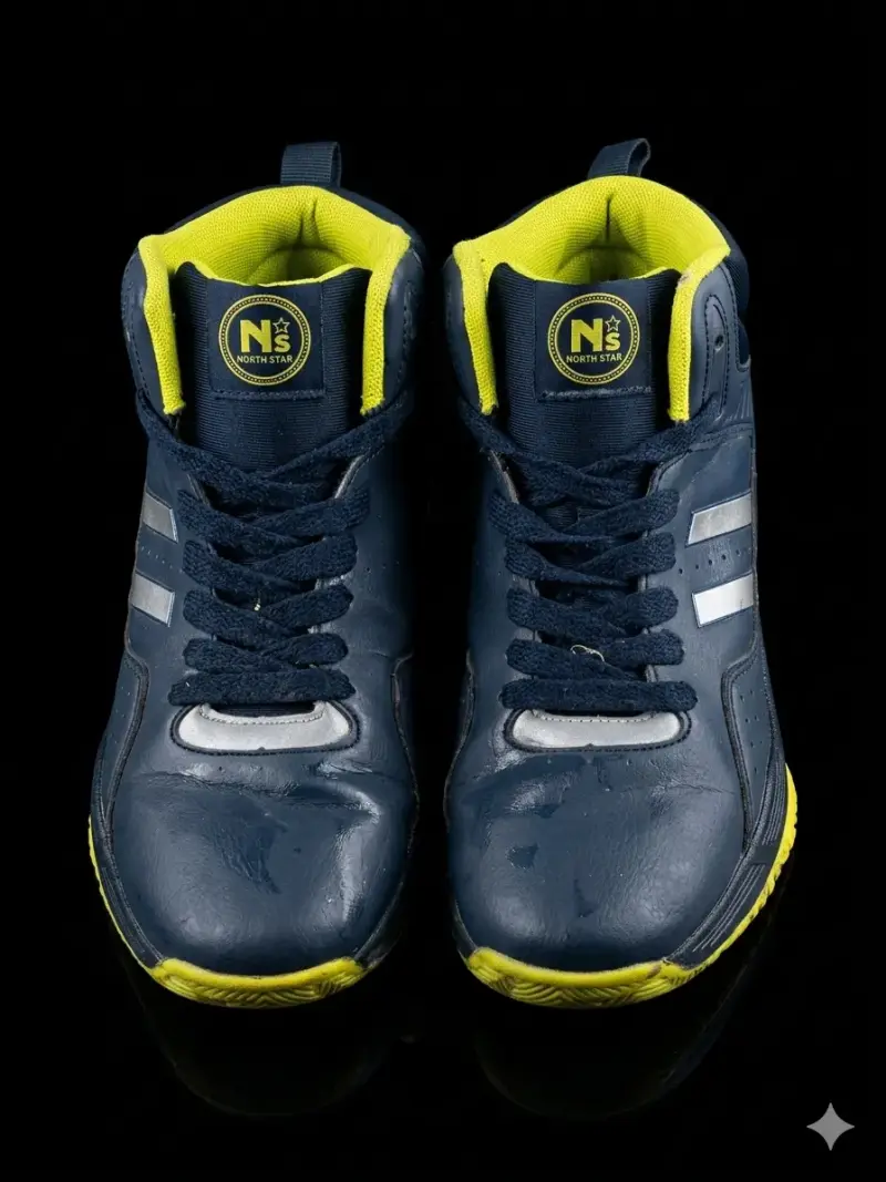 Zapatillas deportivas altas azul y amarillo North State - 2