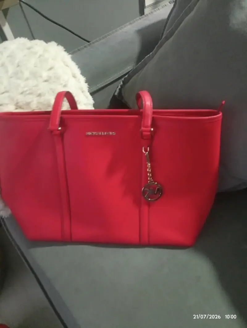 Bolso tote rojo Michael Kors elegante - 1