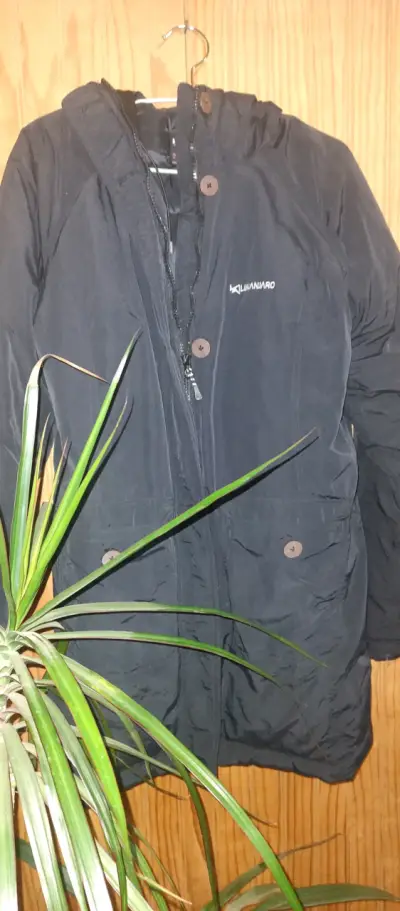 Parka negra Kilimanjaro con capucha - miniatura 1