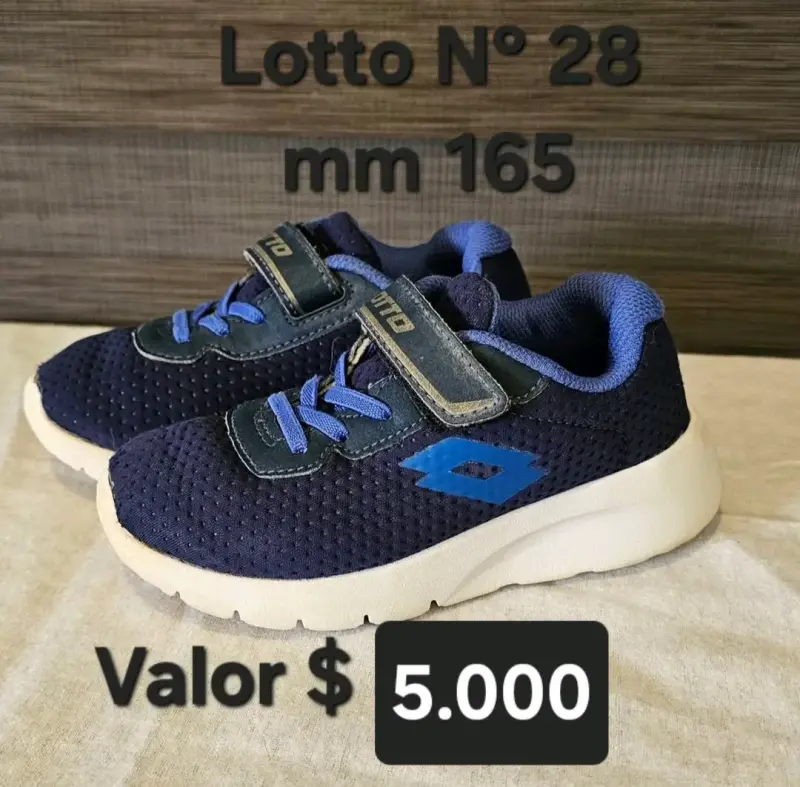 Zapatillas deportivas Lotto para niños talla 28