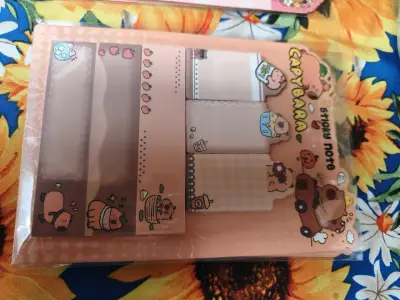 Notas adhesivas Capybara diseño kawaii - miniatura 2