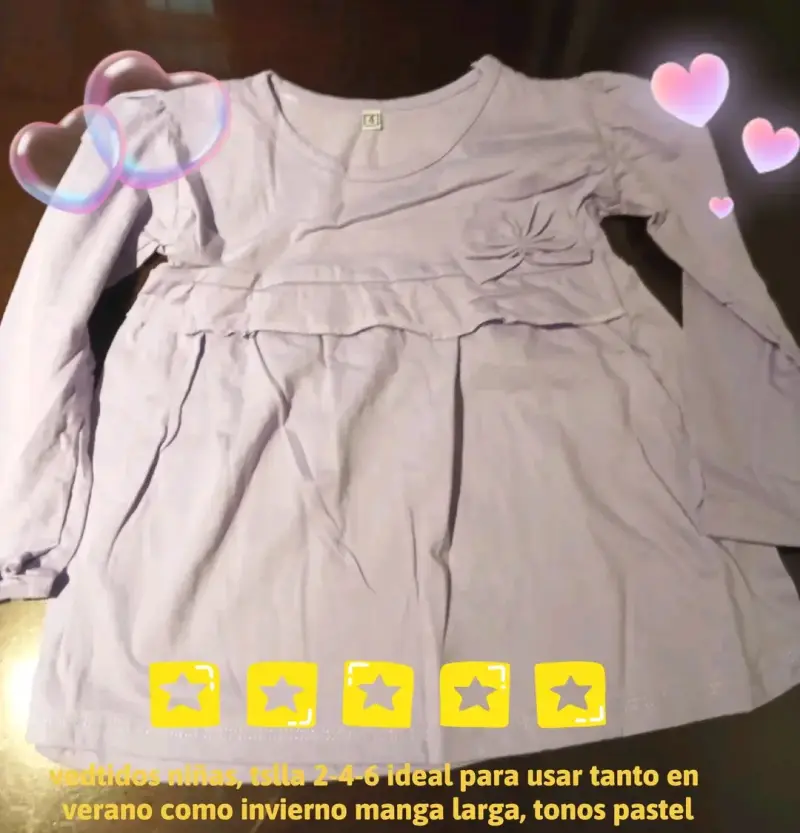 Vestidos de niñas en colores pastel - 4