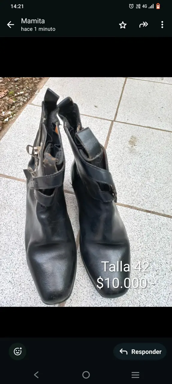Zapatos de baile de cuero talla 38 - 3