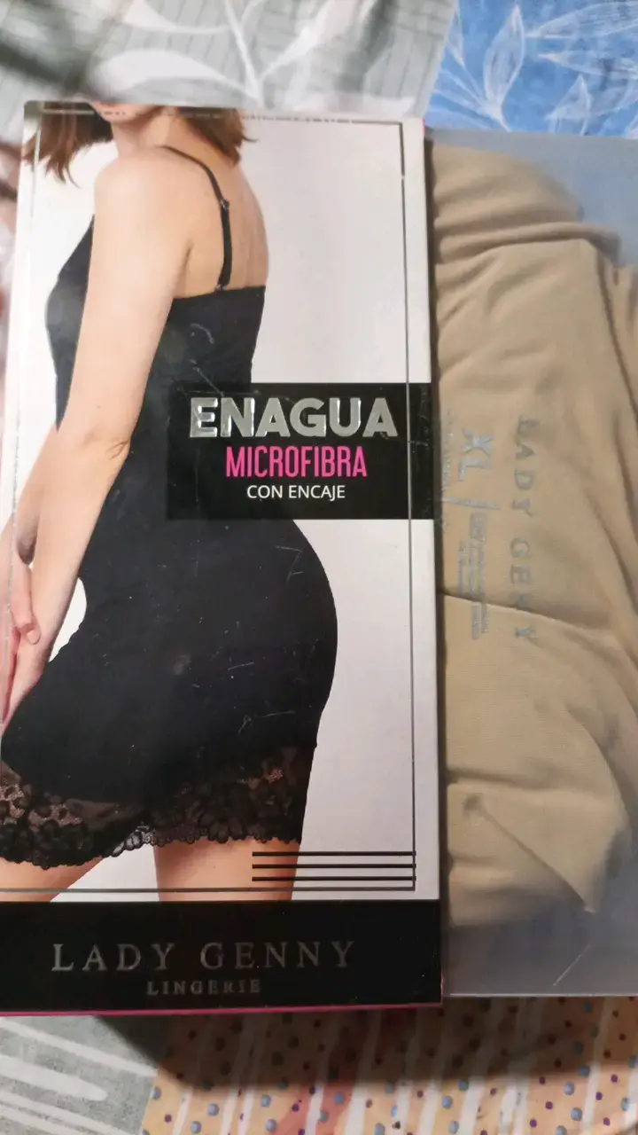 Enagua de microfibra con encaje Lady Genny