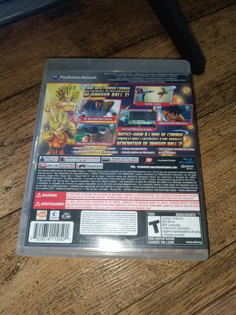Dragon Ball Z:Ultimate Tenkaichi PS3 Usado - 2