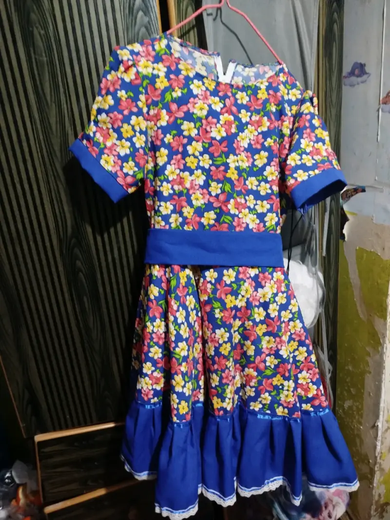 Vestido folclórico floral para mujer - 2