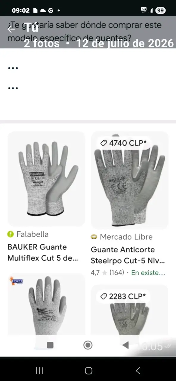 Guantes anticorte Bauker nivel 5
