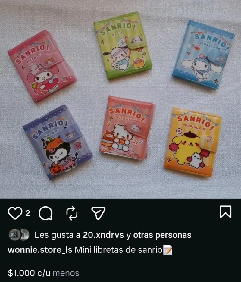 Set de Stickers y Pin Sanrio Cinnamoroll - 2