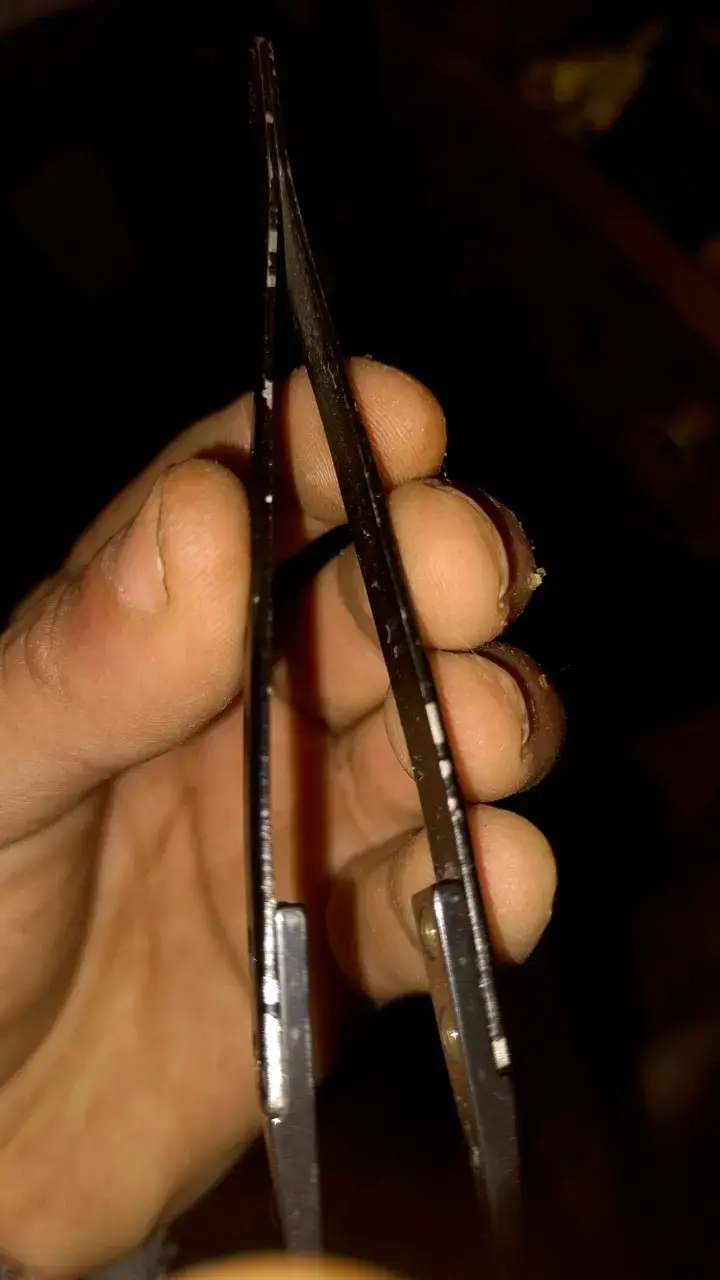 Pinzas de precisión negras con tornillos - 2