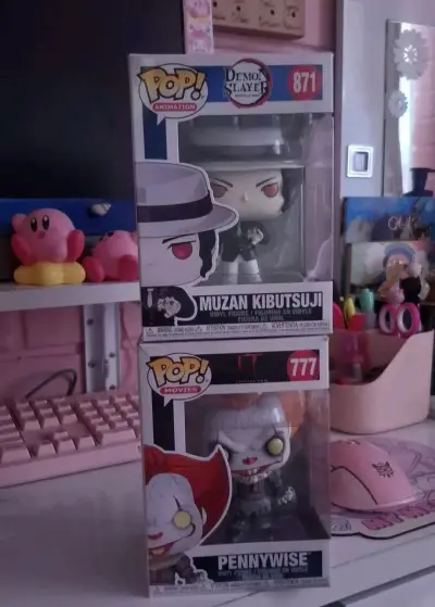 Figuras Funko Pop Muzan Kibutsuji y Pennywise - miniatura 1
