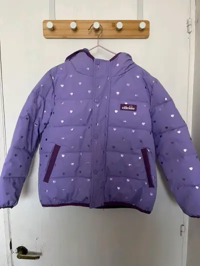 Parka morada corazones Ellesse niña - miniatura 1