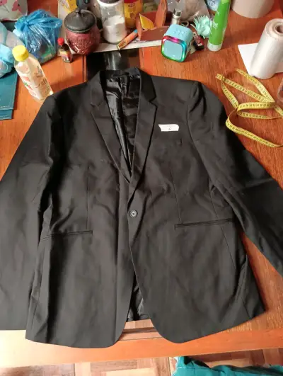 Chaqueta de mezclilla azul para mujer - miniatura 6