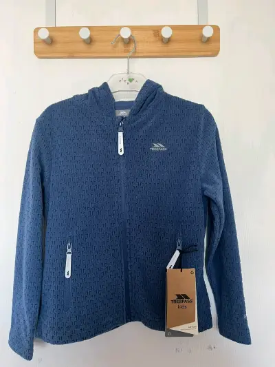 Chaqueta polar azul para niños Trespass - miniatura 3