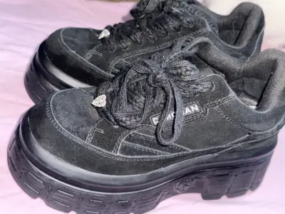 Zapatillas Plataforma Mujer C/Moran Negras - miniatura 1