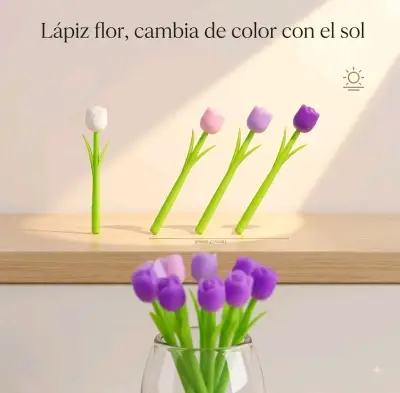 Lápiz flor que cambia de color con el sol - miniatura 1