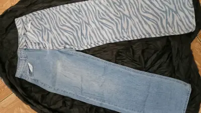 Pantalones blancos Opposite talla 38 - miniatura 4