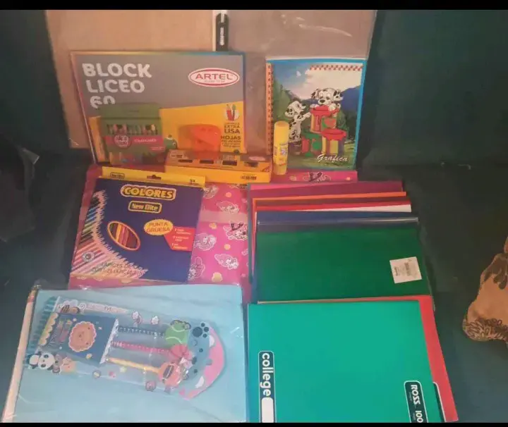 Set de útiles escolares varios productos