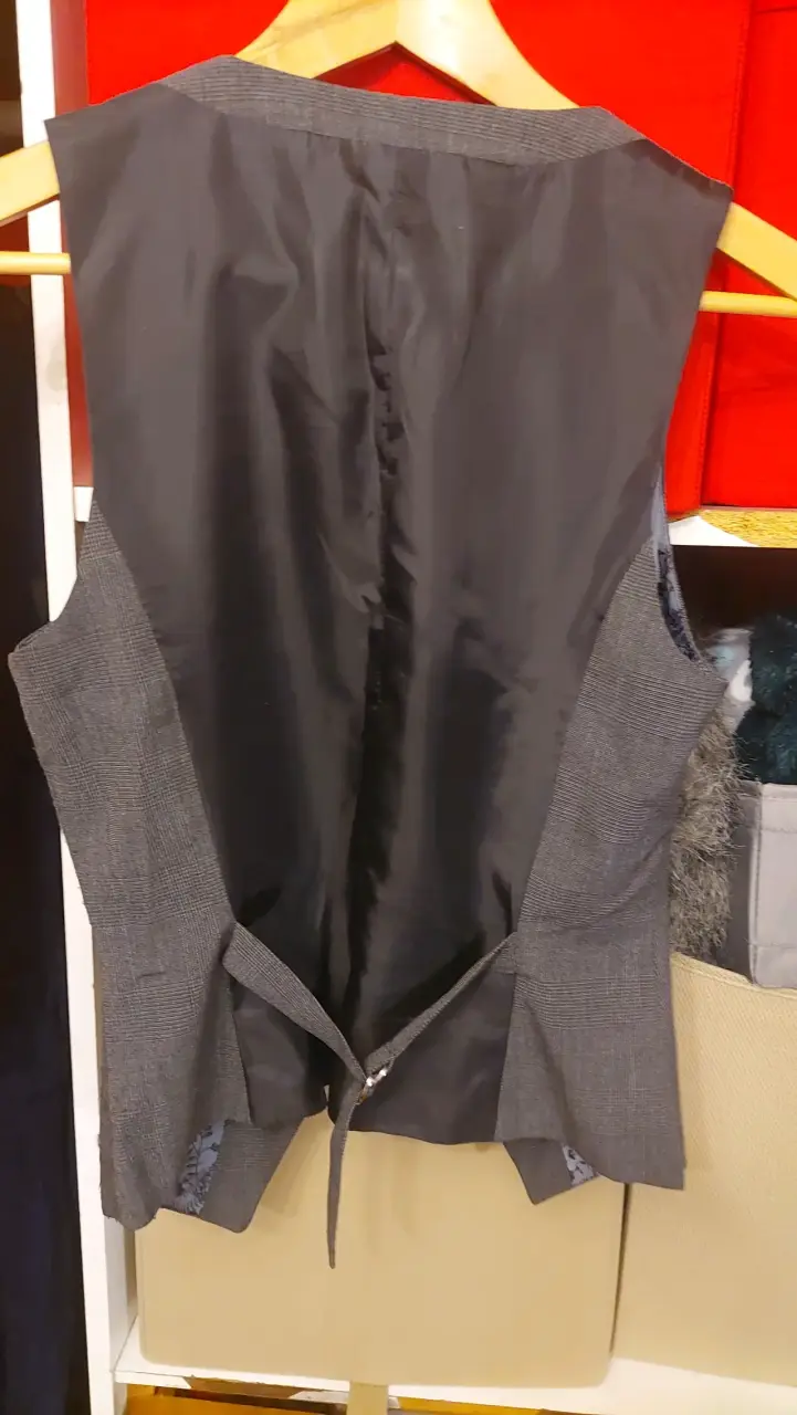 Chaleco de vestir gris para mujer - 2