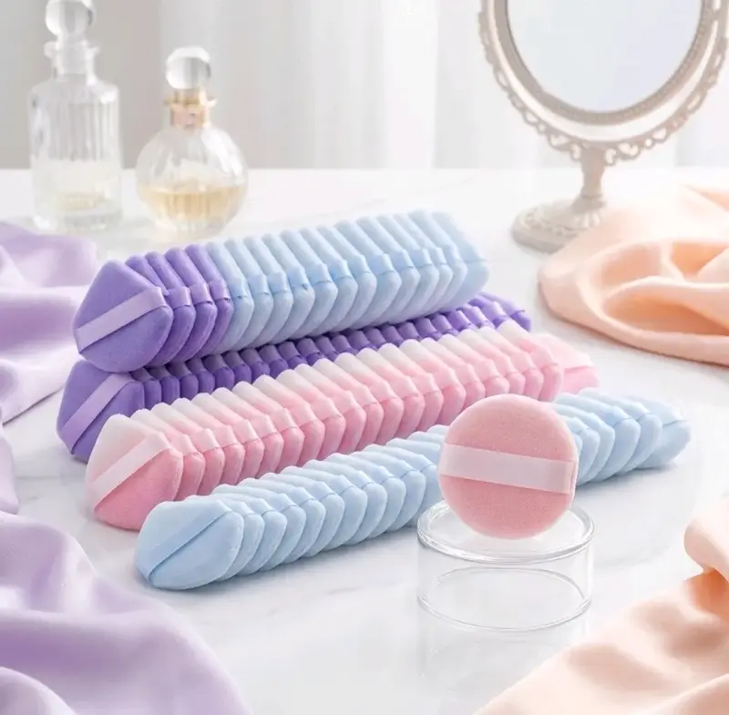 Set de borlas de maquillaje de lujo en colores pastel - 2
