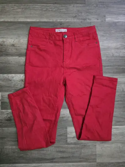 Pantalones rojos para mujer talla 40 - miniatura 1