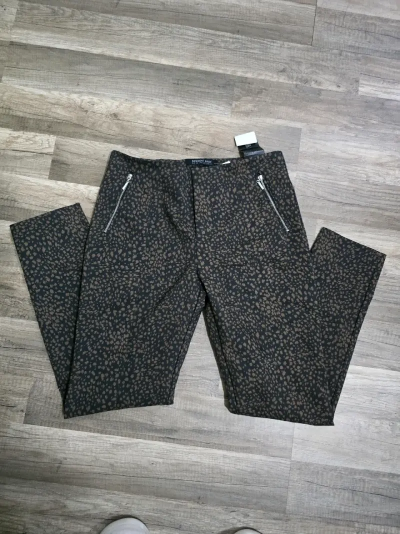Pantalones estampados para mujer con cierre - 1