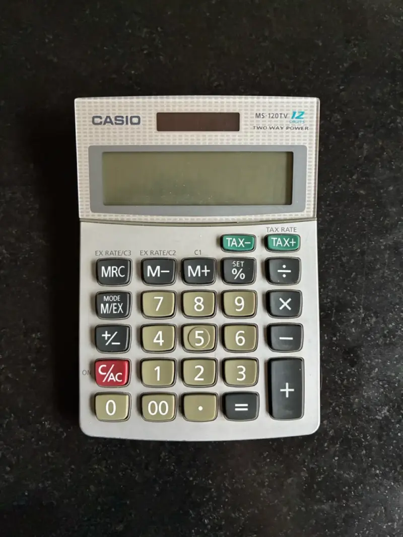 Calculadora Solar Casio MS-120TV 12 dígitos - 1
